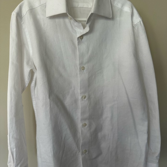 Michael Kors white long sleeve button down dress shirt size 8 (like new) - Picture 9 of 9